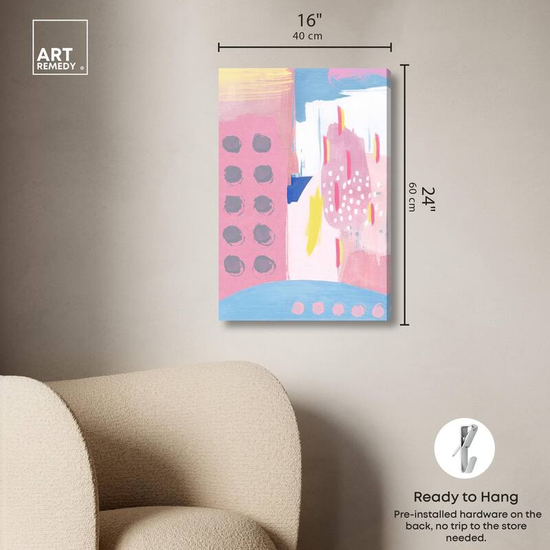 Doll Memories - Pretty blue Canvas by Art Remedy, Gallery Wrapped