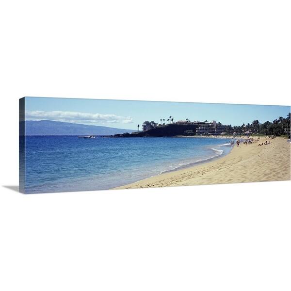 Hotel On The Beach Black Rock Hotel Maui Hawaii Canvas Wall Art Overstock 16893186