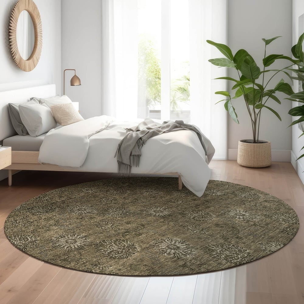 Premium Washable Super Soft Floral Imprint Mayfield Rug