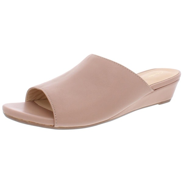 clarks beige wedge sandals