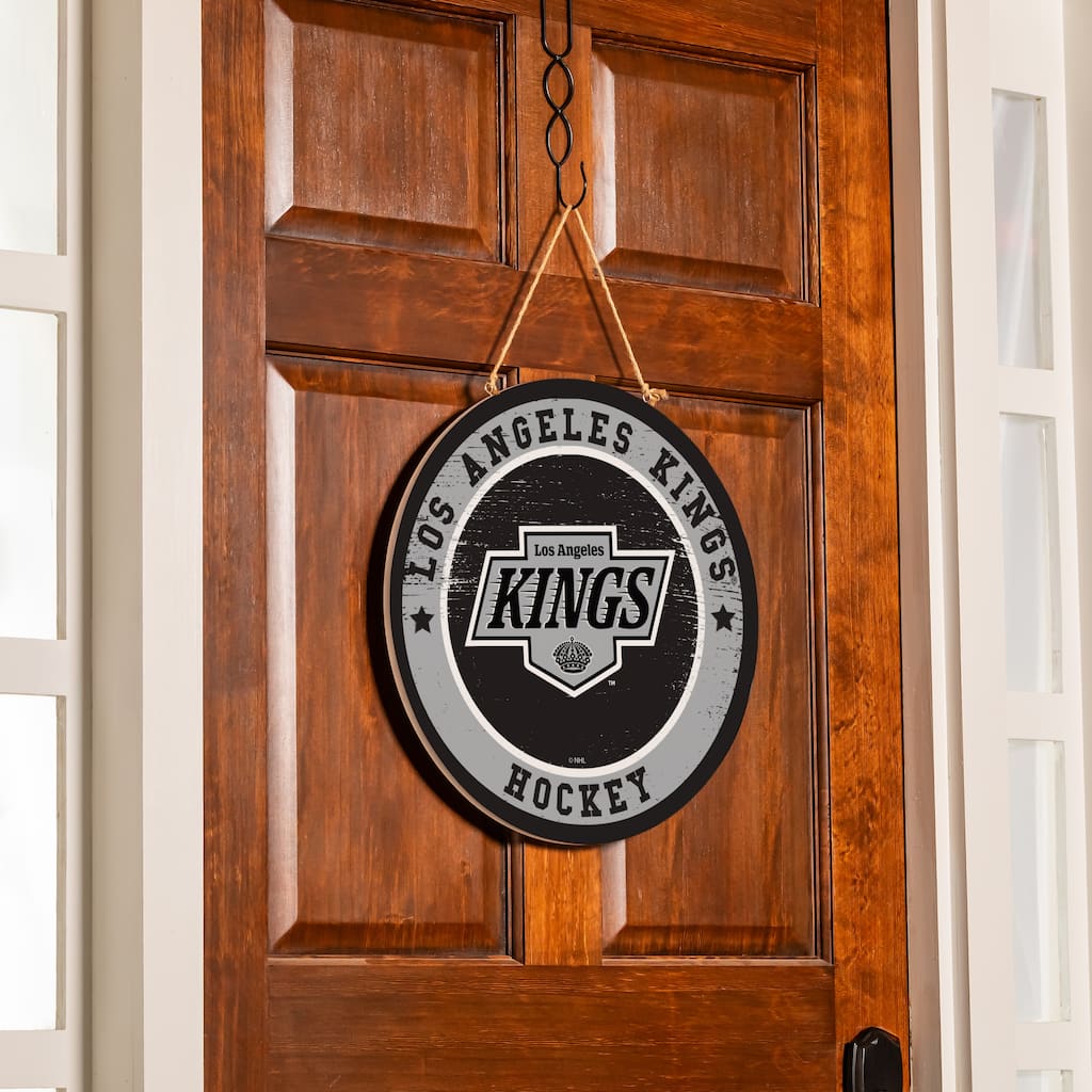 Los Angeles Kings Wooden Door Decor Wall Sign - Multi-Color