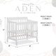 preview thumbnail 2 of 6, Dream On Me Aden Convertible 4-in-1 Mini Crib