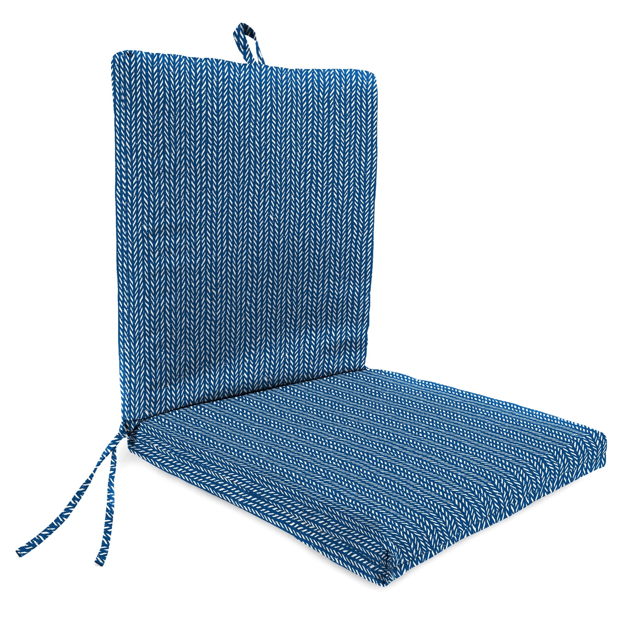 21" x 44" Outdoor Chair Cushion with Ties and Loop - 44'' L x 21'' W x 3.5'' H