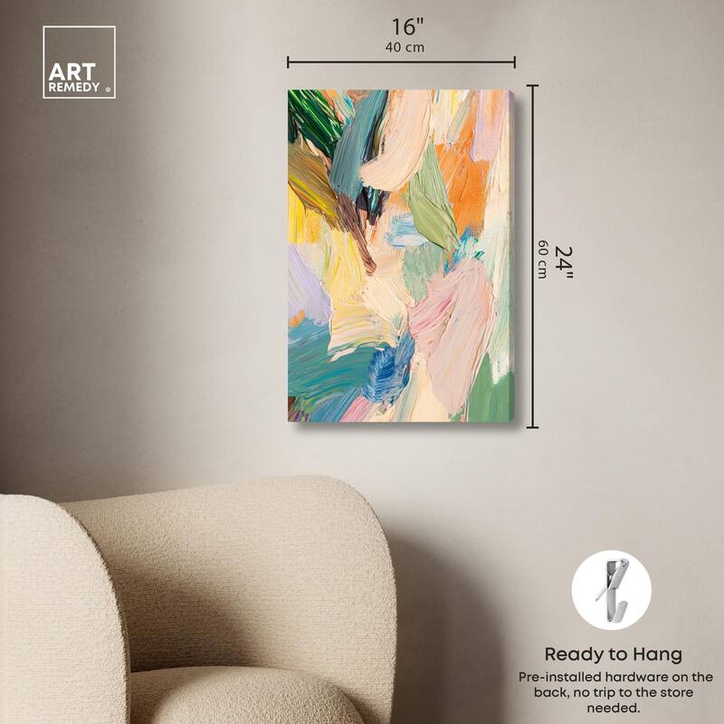 Chromatic Surge I Canvas by Art Remedy, Gallery Wrapped