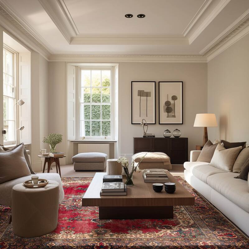 ECARPETGALLERY Hand-knotted Antalya Vintage Red Wool Rug - 9'6 x 12'8