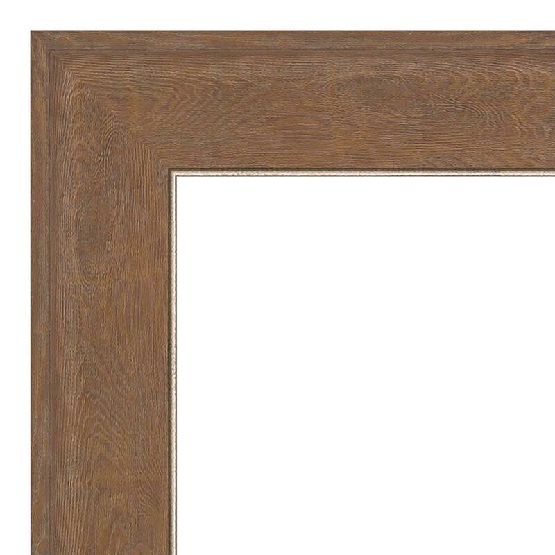 Amanti Art Alta Brown Grey Framed Dry Erase Magnetic Board