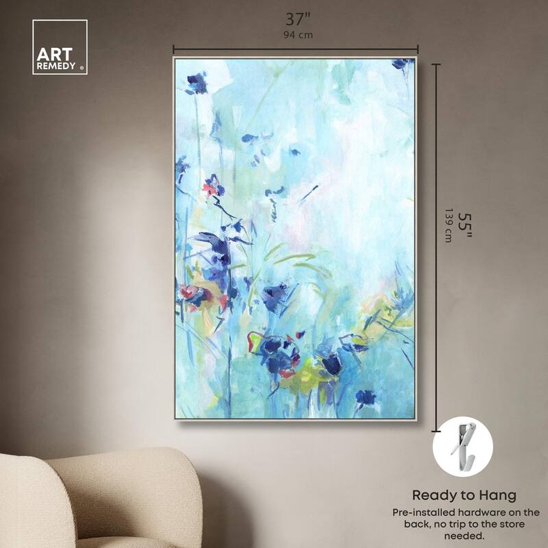 Heavenly Blue I Canvas by Art Remedy