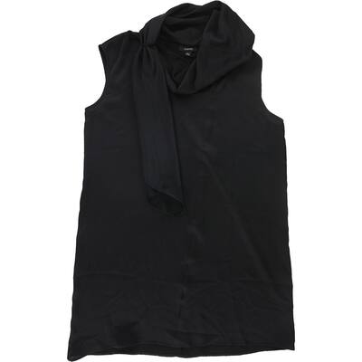 Alfani Womens Solid Tunic Blouse,, Black, Large