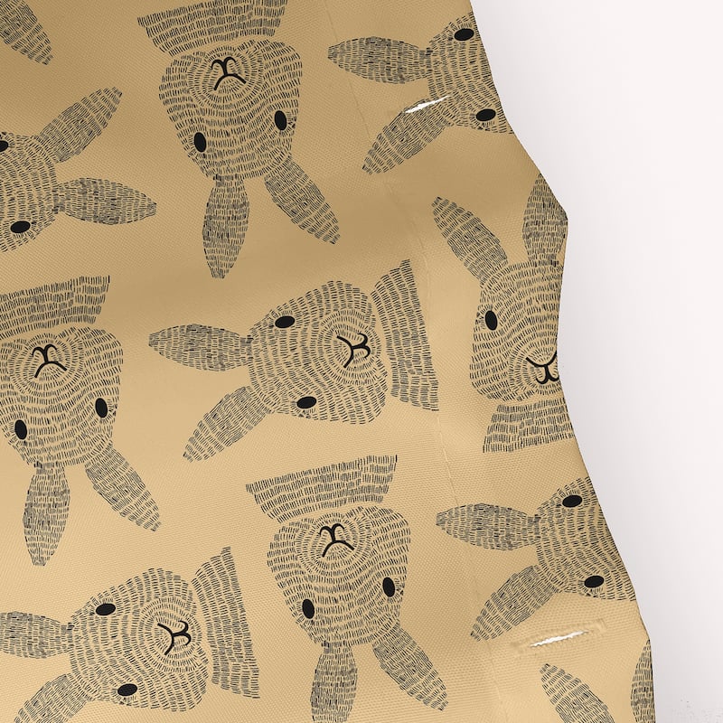 Criss Cross Bunnies Shower Curtain