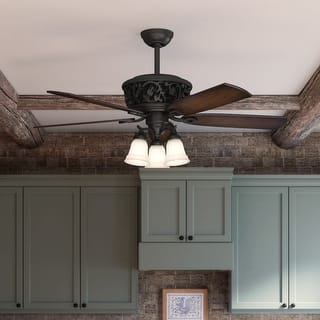 Hunter 54" Promenade Ceiling Fan with LED Light Kit and Handheld Remote - Victorian, Transitional - ENERGY STAR!