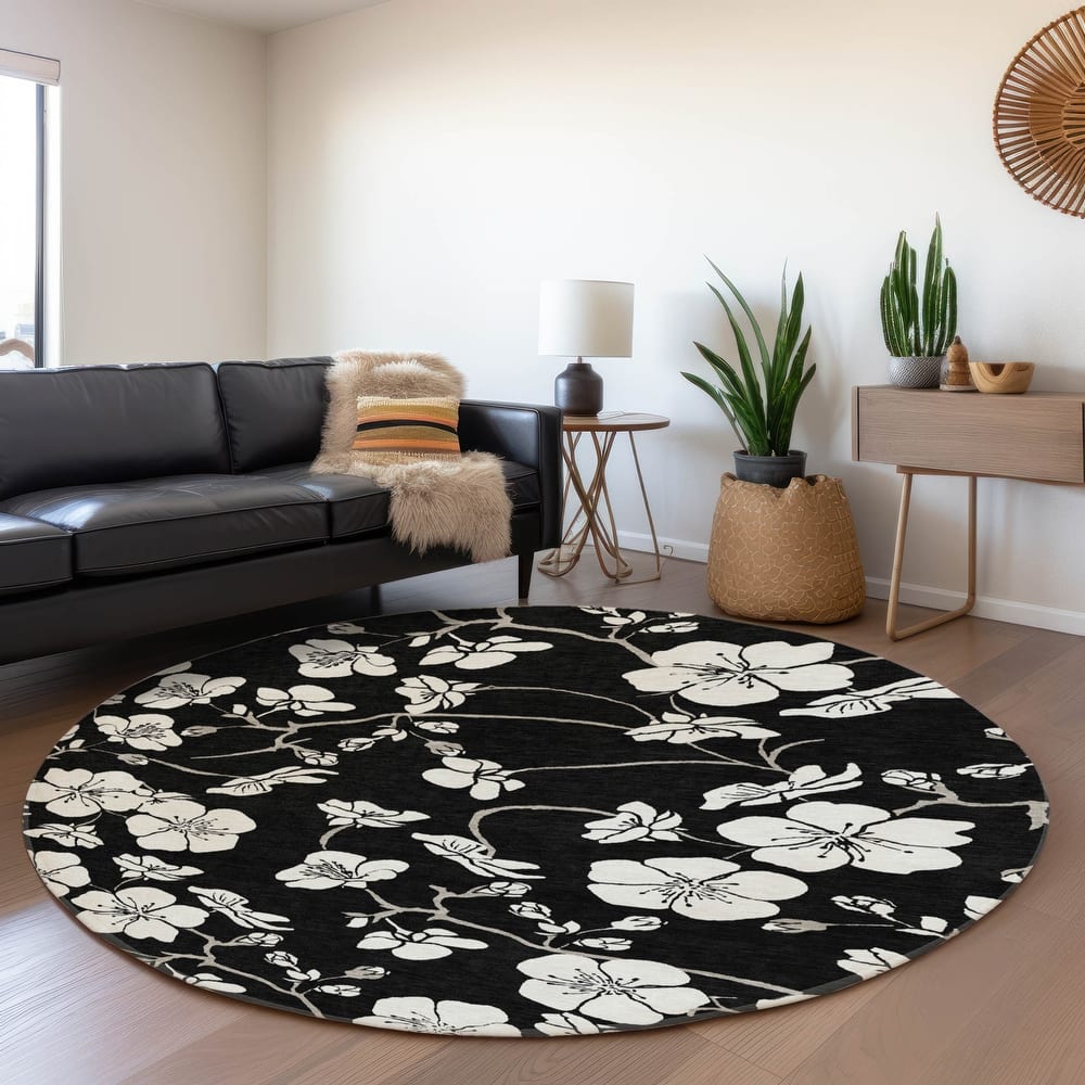 Premium Washable Super Soft Modern Floral Mayfield Rug