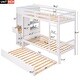 preview thumbnail 5 of 7, Easy to Assemble Twin Size Bunk Bed with Trundle and Attached Multifunctional Locker,3 Beds in 1