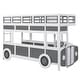 preview thumbnail 7 of 12, Twin over Twin Bus-shaped Bunk Bed with Wheels and Storage