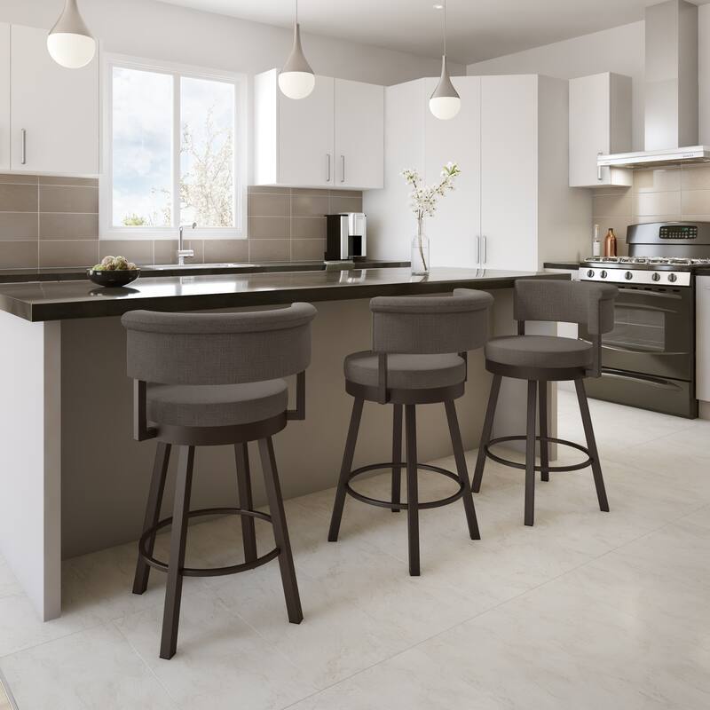 Amisco Rosco Swivel Bar Stool