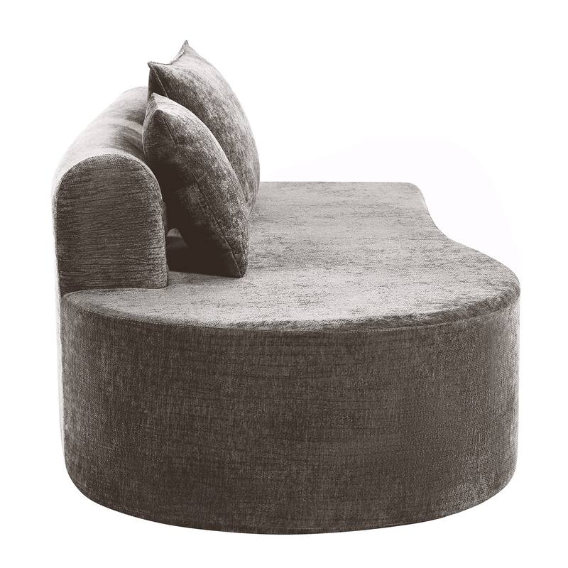 Christopher Knight Home - Curved Modular 138.6" Upholstered Sectional Sofa