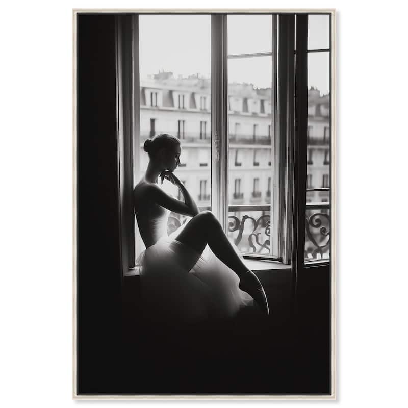 Shadows of a Lady Canvas by Art Remedy - Silver - 30" x 45"