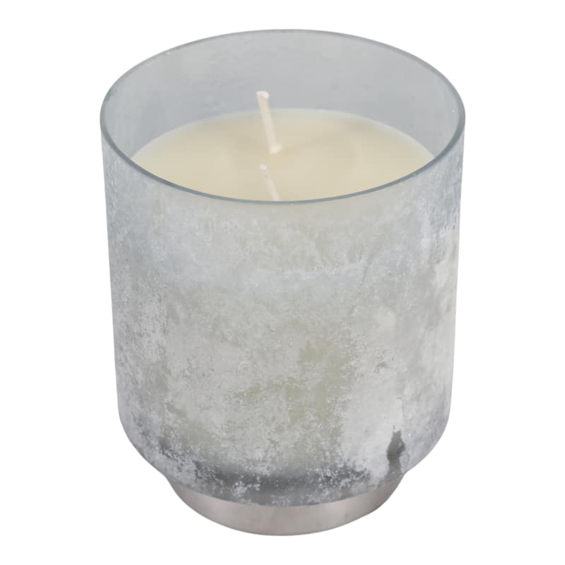 Modern Round Glass Candle on Base - 5" - 5.0"