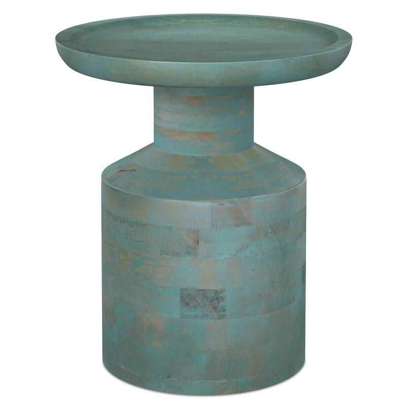 WYNDENHALL Norbury 16 inch Wide Solid Mango Boho Accent Table & Assembled