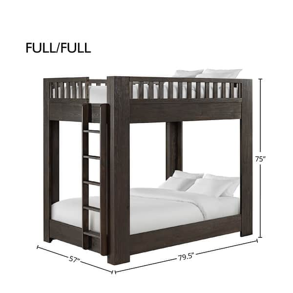 dimension image slide 1 of 2, Bello Pine Full/Full Bunk Bed