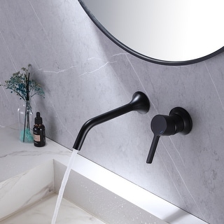 Wall Mounted Bathroom Faucet,Wall Mount Faucet Brass Basin Faucet,360
