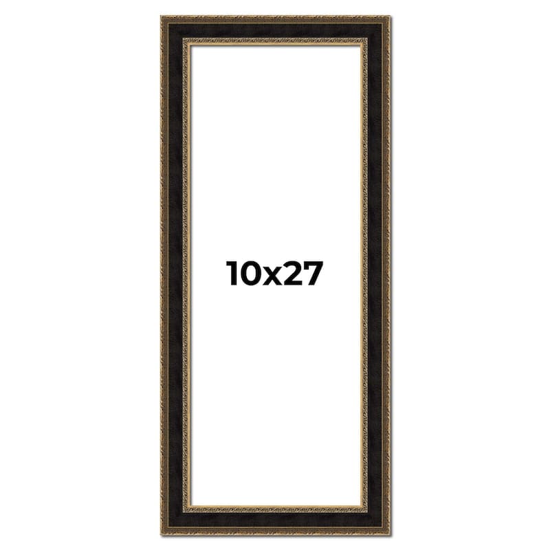 10x27 Frame Gold Antique Vintage Sold Wood Picture Frame | 1.75 Inch