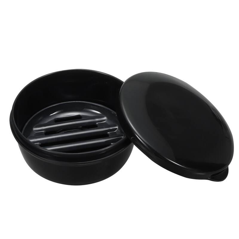 Travel Soap Container, 2 Pack Round Soap Holder Travel Case Box