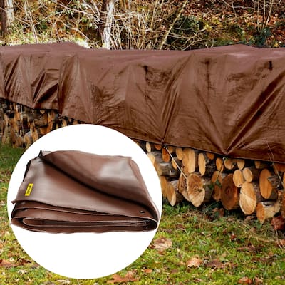 VEVOR Heavy Duty Poly Tarp 16Mil Waterproof Multi-Purpose Outdoor Cover W/Reinforced Edge