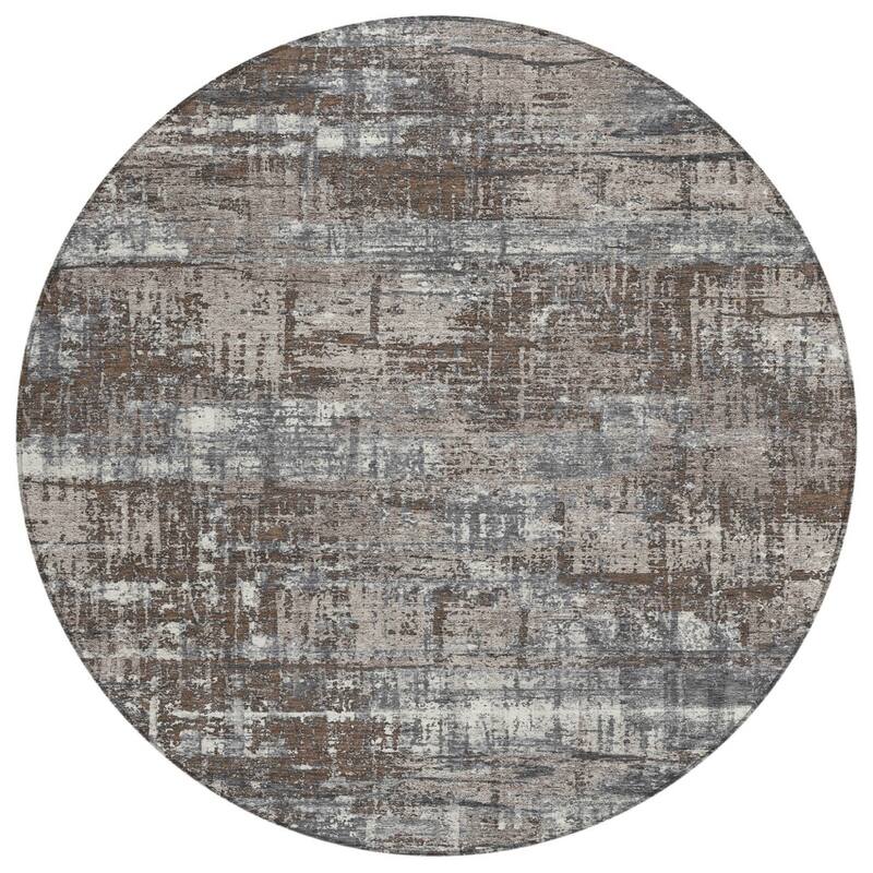HomeRoots Geometric Transitional Rectangle Outdoor Rug