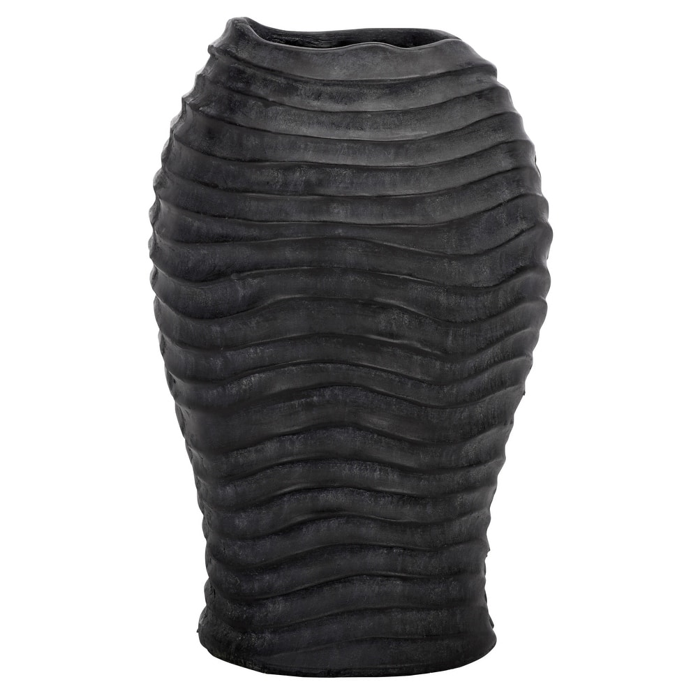 SAFAVIEH Outdoor Patio Furniture Damian Planter Pot - 10"W x 9"D x 17"H