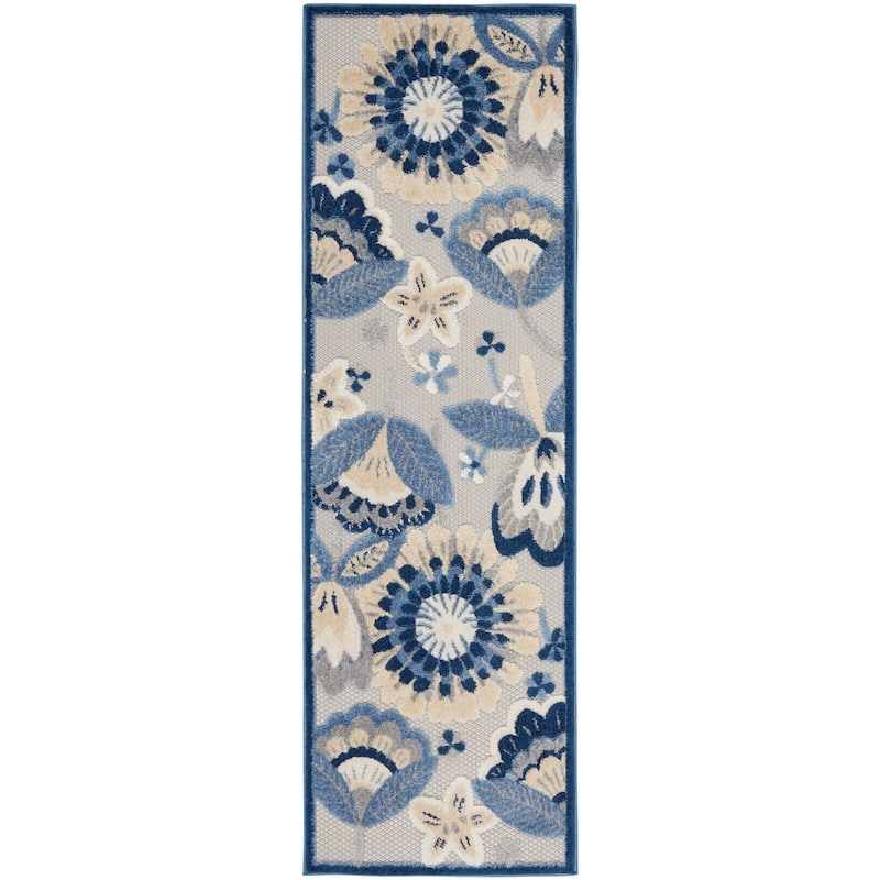 Nourison Aloha Scandinavian Floral Indoor/Outdoor Area Rug
