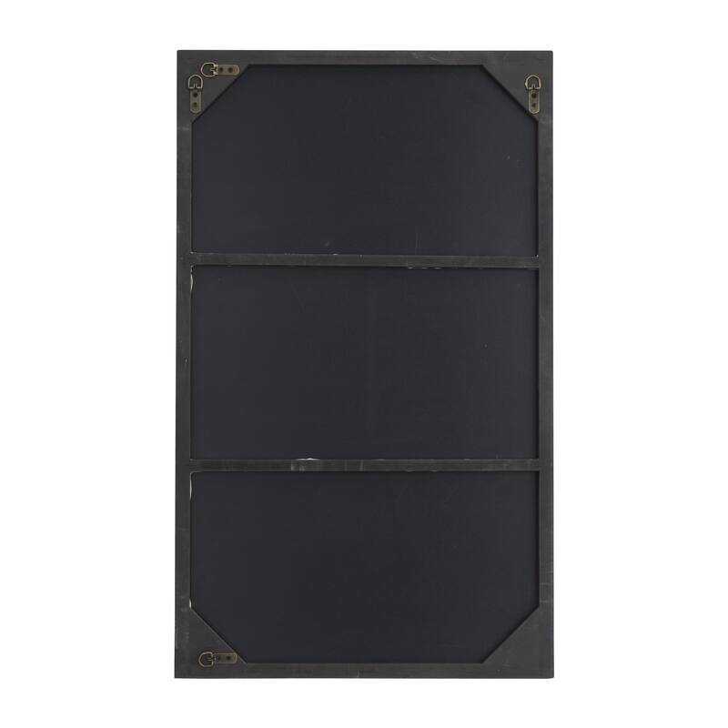 Wood Room Wall Mirror with Thin Minimalistic Frame - Black, White or Gold - Roche River Decor