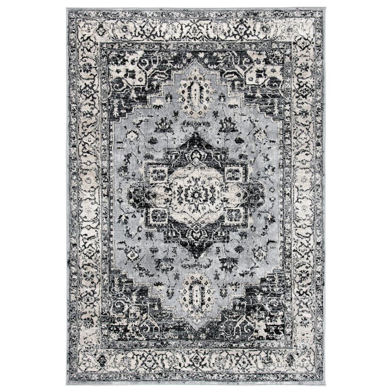 SAFAVIEH, Brentwood Eustachia Oriental Distressed Rug - 5'3" x 7'6"
