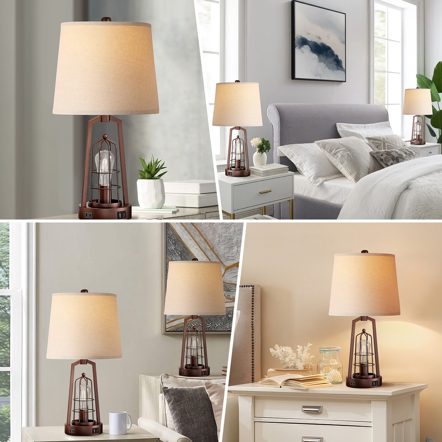 Bronze table lamps for bedroom 2025