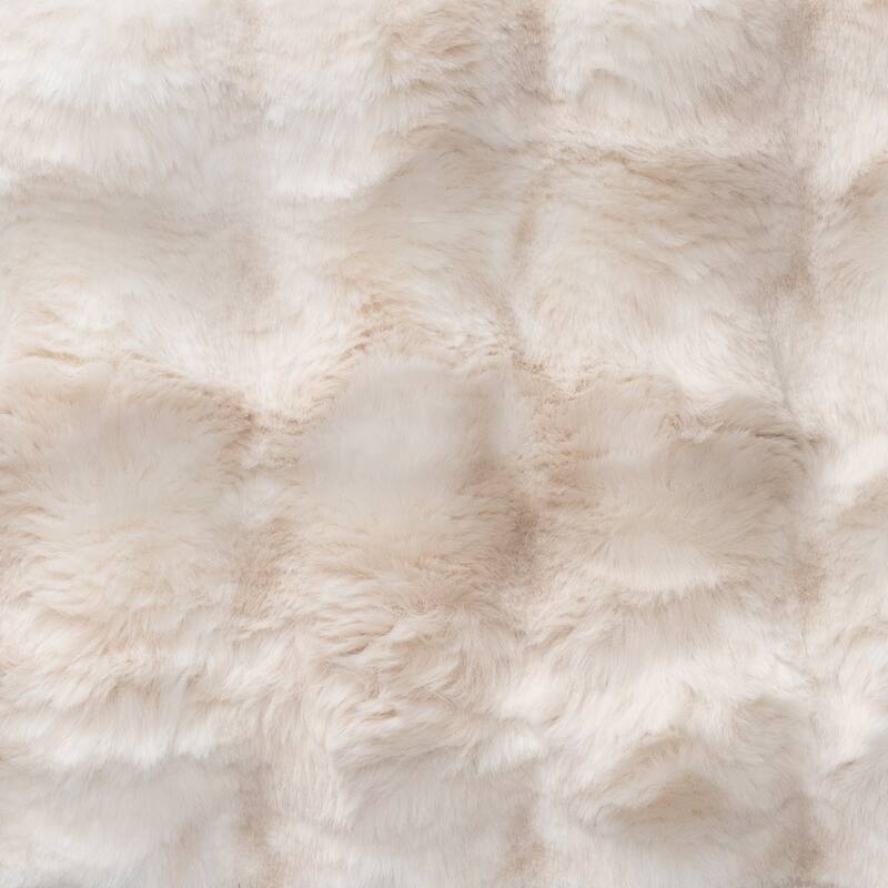 Raven-Symoné Home Big Snuggler Luxe Synthetic Fur 6 Foot Cocoon 2-in-1 Large Bean Bag Bed & Lounger