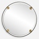 preview thumbnail 1 of 4, Uttermost 09983 Radius 42" Diameter Circular Framed Bathroom Mirror Bronze