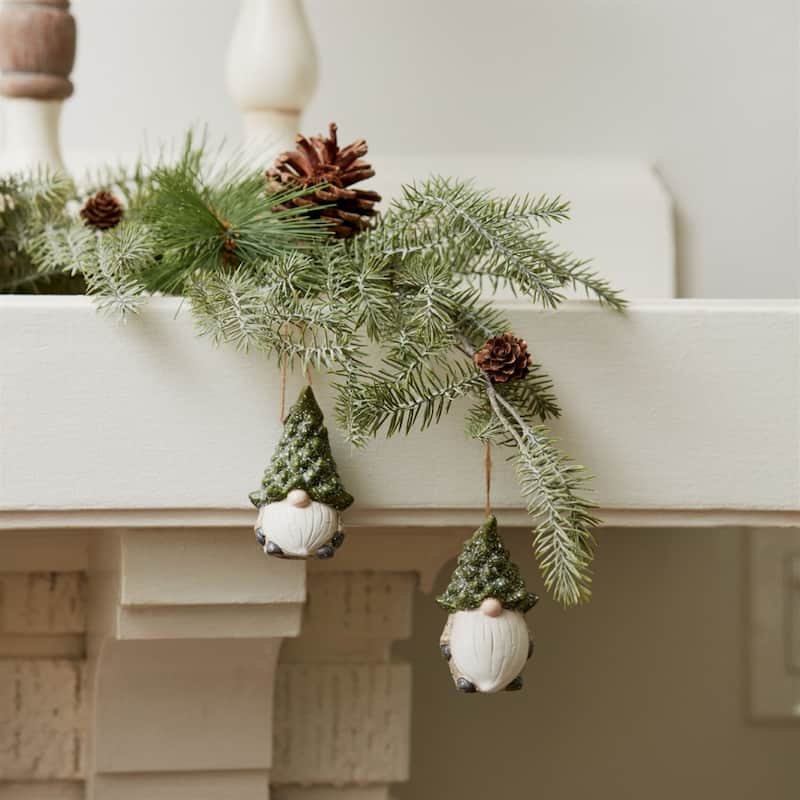 Gnome w/Tree Hat Ornament (Set of 6)