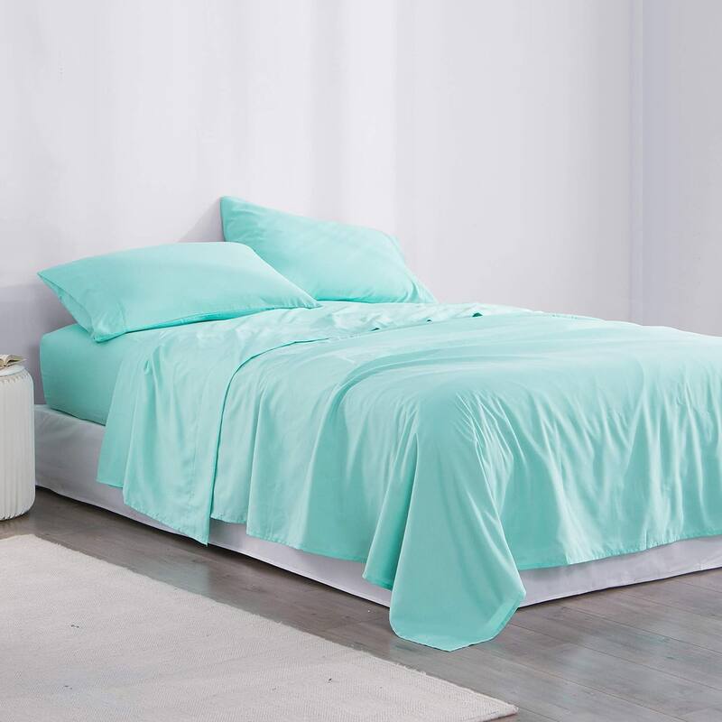 Supersoft Microfiber Bed Sheet Set - Sea Foam - Full