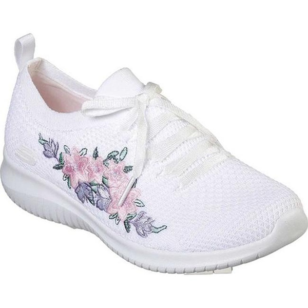 Shop Skechers Women�s Ultra Flex Fresh Pick Sneaker White