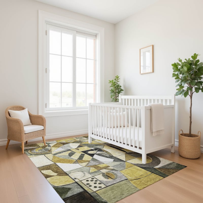 Premium Washable Super Soft Mosaic Contemporary Mayfield Rug