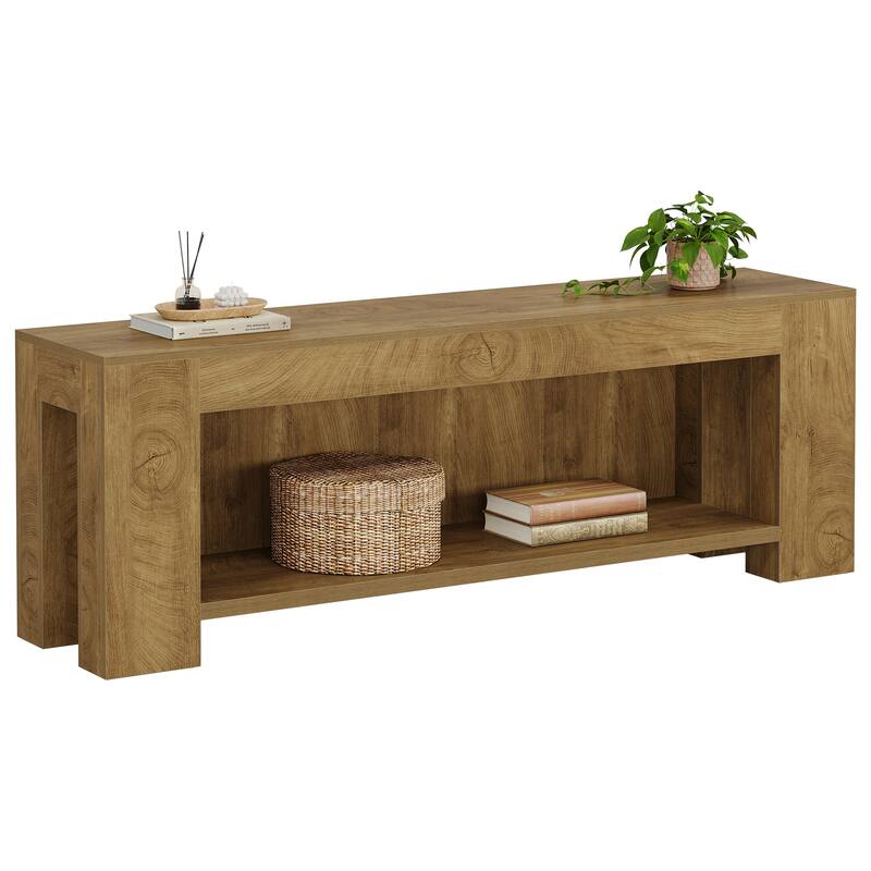 63" TV Stand for 60/65/75-Inch TVs, Farmhouse Entertainment Center