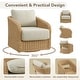 preview thumbnail 9 of 28, Spruce & Spring Patio Fruniture Outdoor Swivel Chair and Side Table