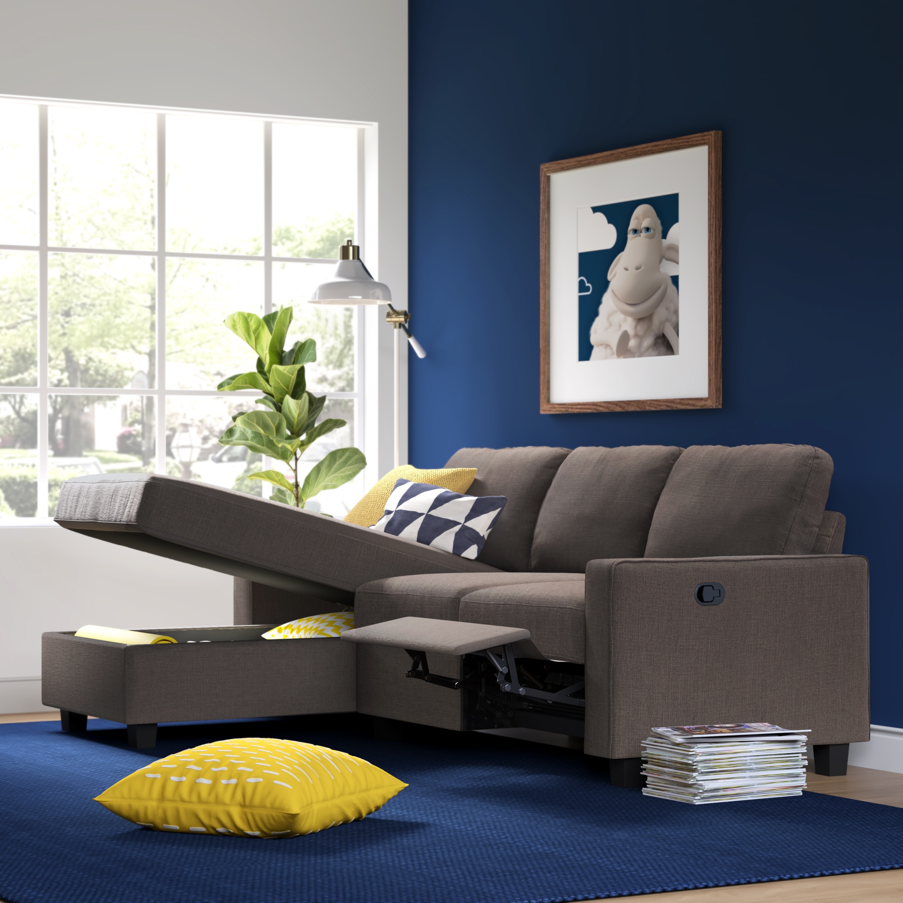 Palisades online reclining sectional