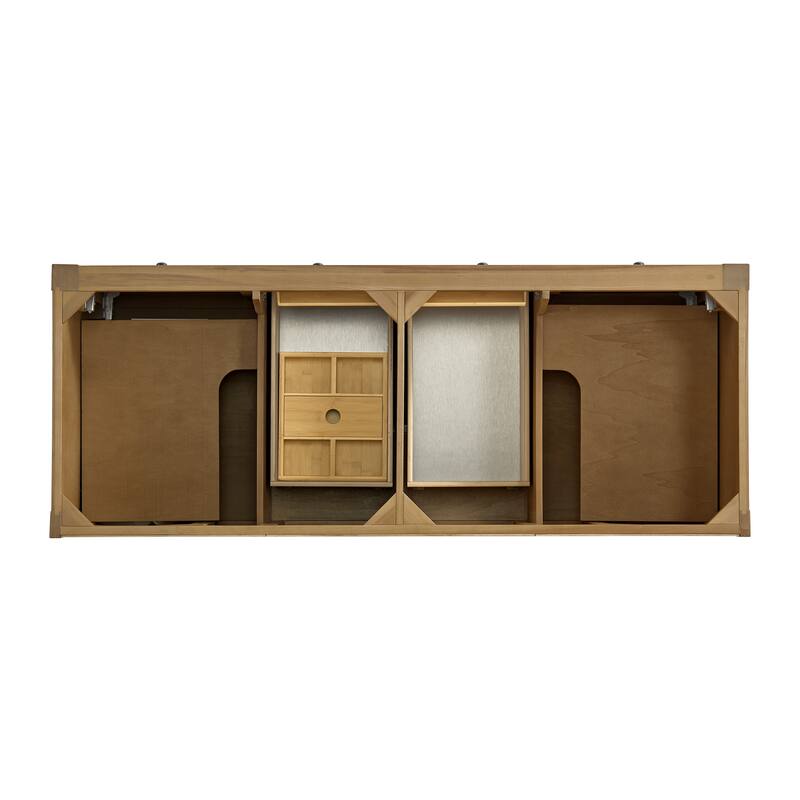 Breckenridge 60" Double Vanity, Light Natural Oak - 60D