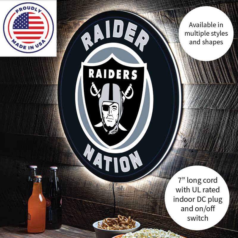 Las Vegas Raiders LED Lighted Sign