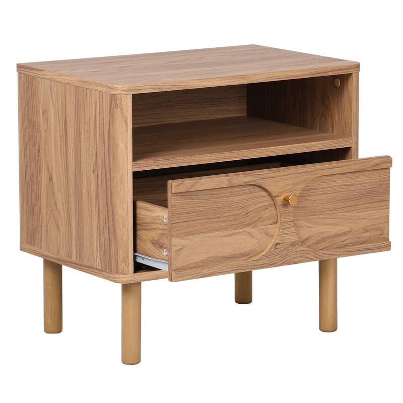 SAFAVIEH Home Prinpop 1-Drawer 1-Shelf Nightstand