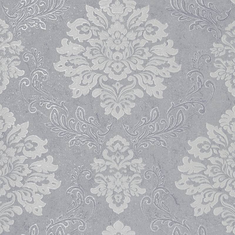 Arthouse Harriet Silver Damask Wallpaper