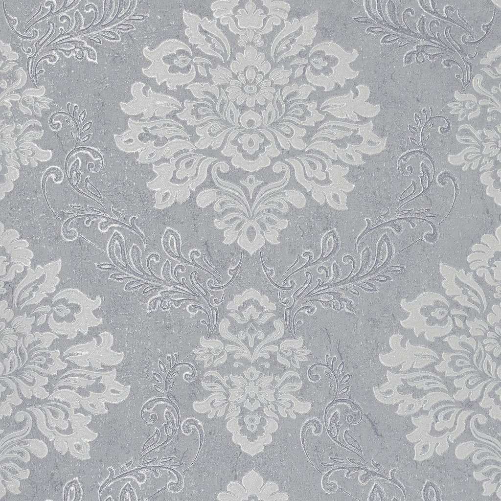Arthouse Harriet Silver Damask Wallpaper