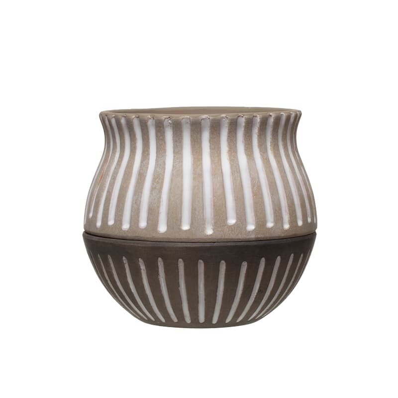 S/2 Terra cotta Pots w Saucers