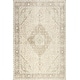 preview thumbnail 2 of 6, Spindle Medallion Wool and Cotton Area Rug