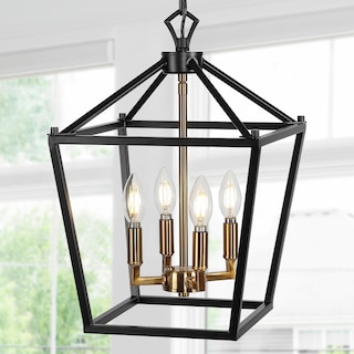 Marion Lantern Metal LED Pendant, by JONATHAN  Y